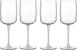 Luigi Bormioli Grandioso - 12.5 Oz. Sauvignon/Riesling Wine Glasses, Set of 4 - Titanium Reinforced Stem, Made of SON-hyx Crystal - Sinuous Design White Wine Glass - Made in Italy, Dishwasher Safe