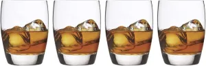 Luigi Bormioli Michelangelo 15.75 oz Double Old Fashion Glasses - Classic Design Ideal for Cocktails, Modern Durability - Fine Laser-Cut Rims, Dishwasher Safe, Made in Italy (Set of 4)