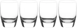 Luigi Bormioli Michelangelo Masterpiece 12 oz Double Old Fashioned Glasses - Fine Laser-Cut Rims - Classic, Sophisticated Design, Ideal for Cocktails, Dishwasher Safe, Made in Italy (Set of 4)