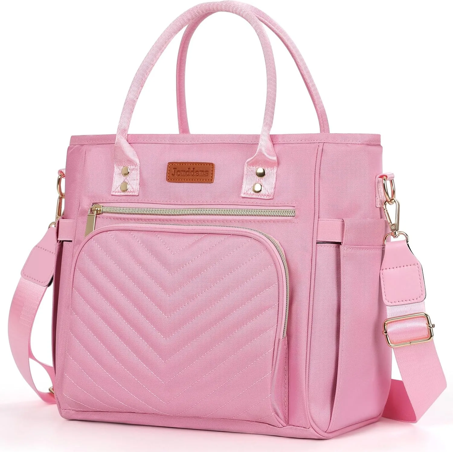 Lunch Bag for Women,Lunch Box for Women Wen Adults Insulated Lunch Bag with Shoulder Strap,Portable Reusable Large Cooler Tote Bags for Work Picnic Hiking Beach (pink)