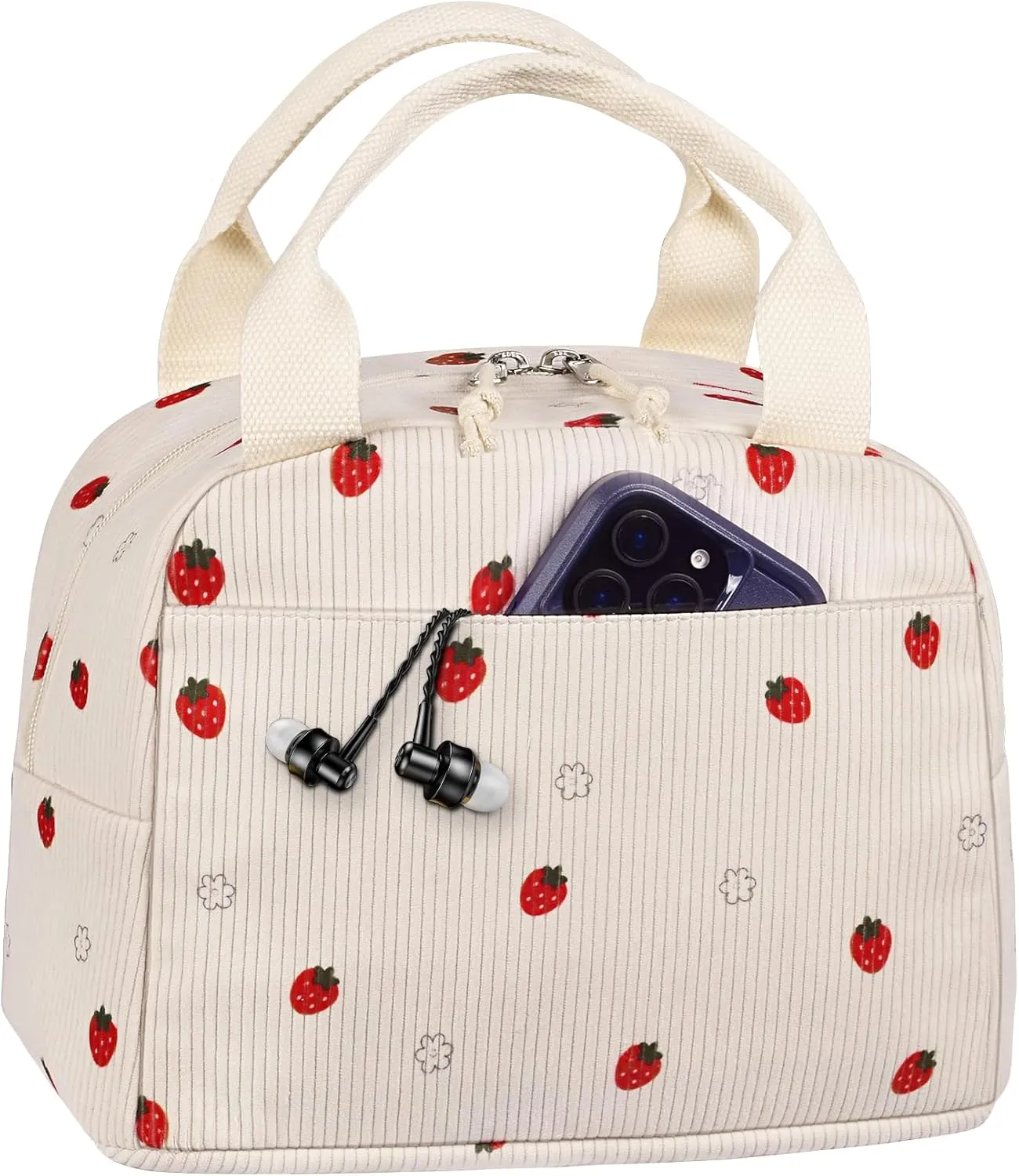Lunch Bag Insulated Lunch Box Large Cute Cooler Cooling Tote for Women Men Adult, Work Picnic Travel (9.8L)