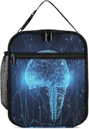 Lunch Bag, Intelligence Brain Printed Lunch Bag,durable Lunch Bag,portable Lunch Bag,insulated Lunch Bag,adult Lunch Bag
