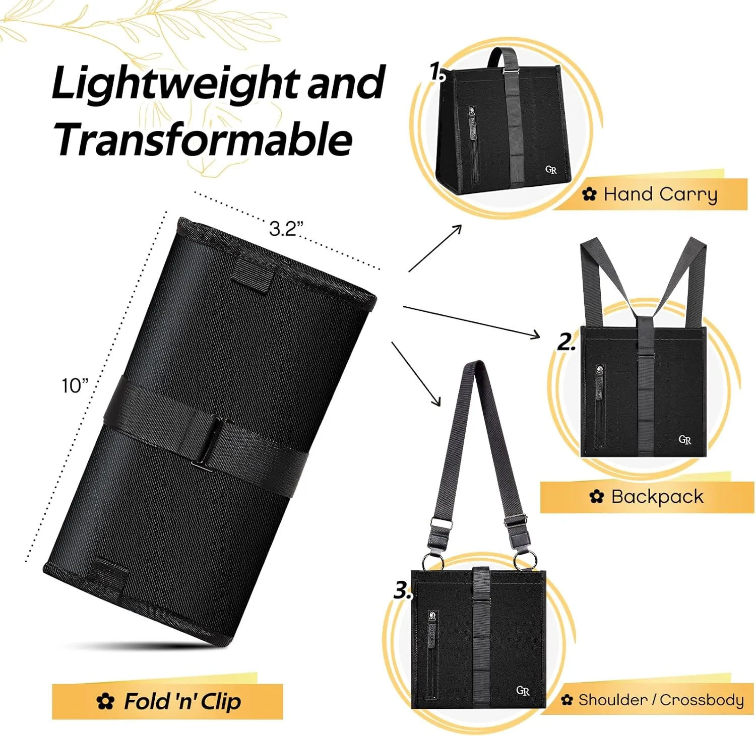 Lunch Box Bag Women - Insulated Foldable Leakproof Lightweight Reusable Cooler for Girls Kids for School Work Travel Picnic Gifts for Women