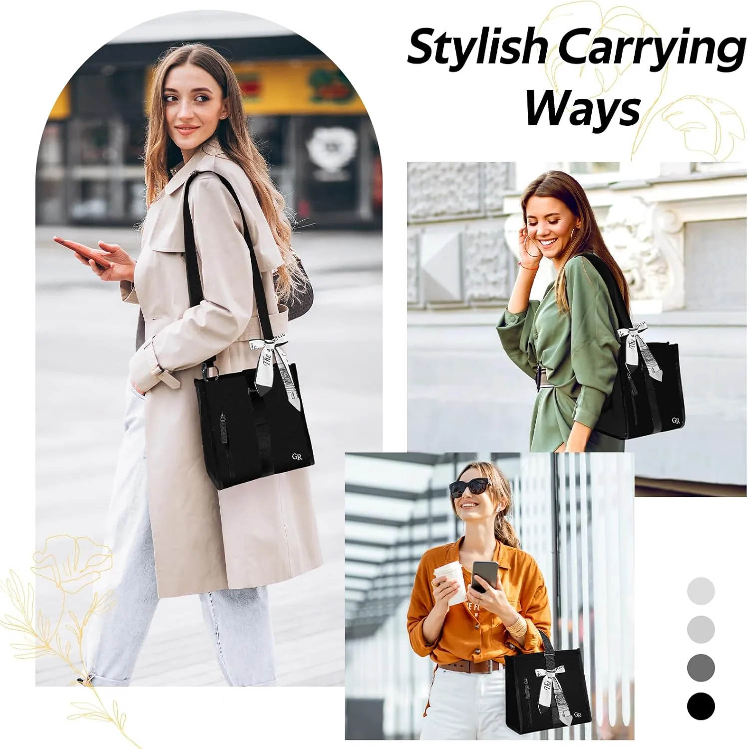 Lunch Box Bag Women - Insulated Foldable Leakproof Lightweight Reusable Cooler for Girls Kids for School Work Travel Picnic Gifts for Women