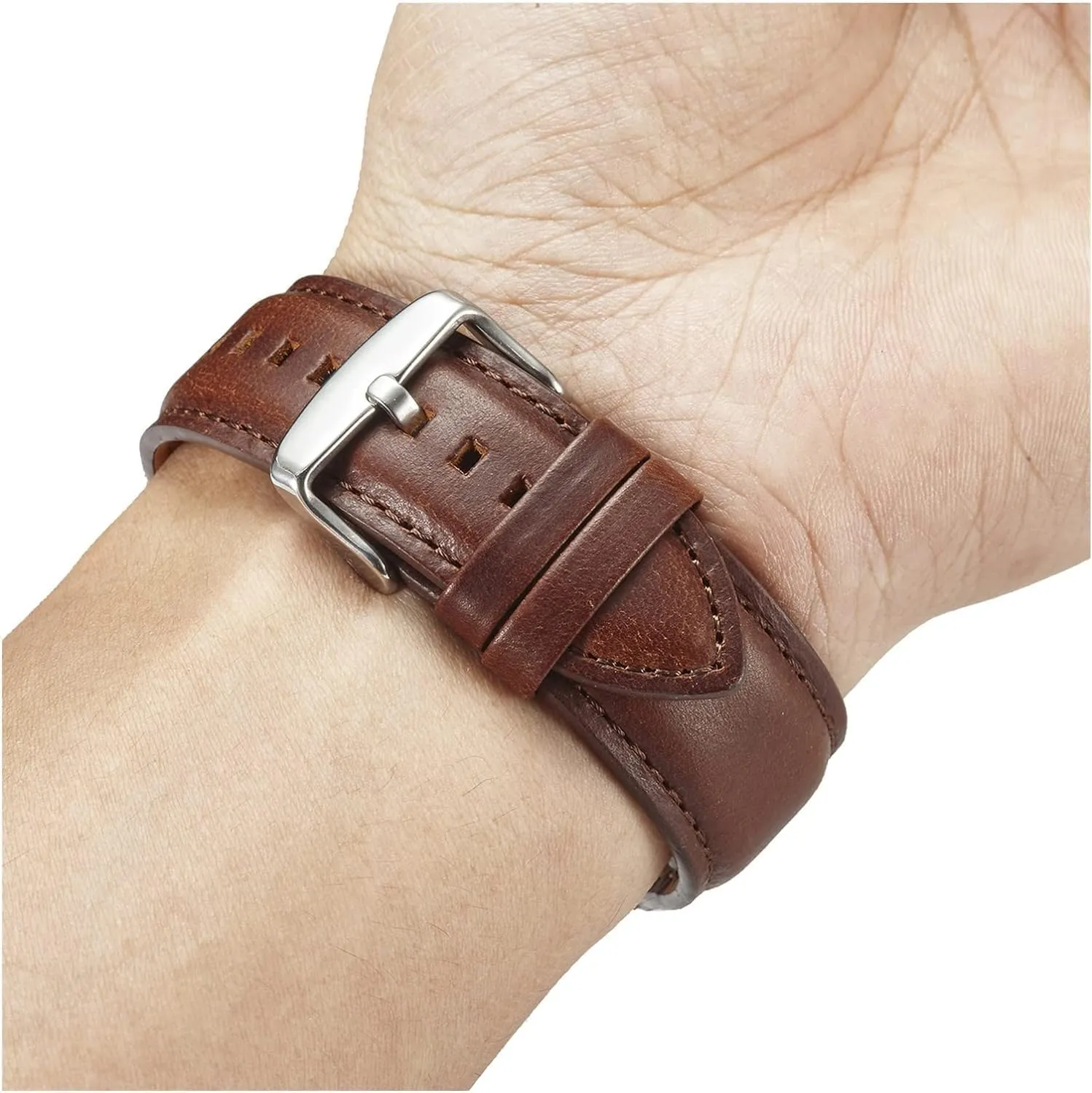 Luxurious Leather Watch Band For DW watchband For Daniel Watch Strap For Wellington Wrist Belt Black Clasp