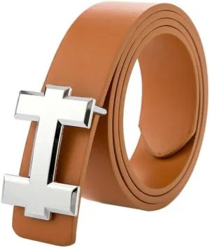 Luxury Designer Hermes Dupe Vegan Leather Belt with H Buckle Premium Fashion Accessory