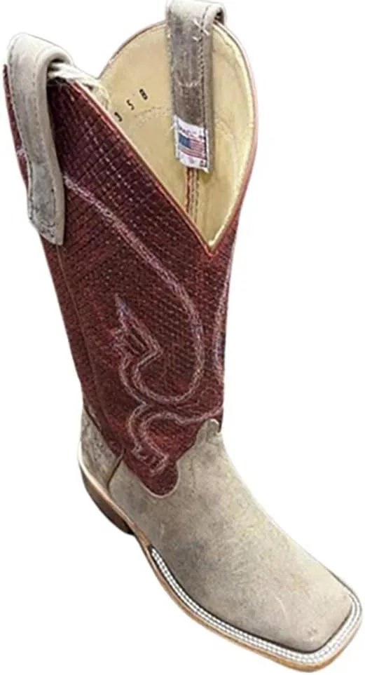 Macie Bean Custom Sand Angry Elk Red Chex Women's Boot 334283