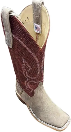 Macie Bean Custom Sand Angry Elk Red Chex Women's Boot 334283