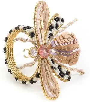 MACKENZIE-CHILDS Napkin Ring, Decorative Napkin-Holder Ring for Cloth Napkins, Queen Bee