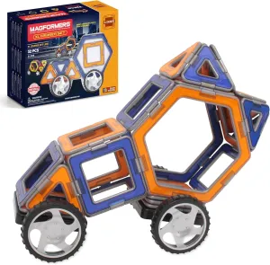 Magformers XL Cruisers 32PC Set - Magnetic Tiles Building Blocks, Educational Kit, STEM Toy Set - Magnetic Building Tiles for Kids to Develop Problem-Solving Abilities and Shape Recognition