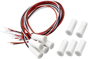 Magnetic Reed Switch RC-35 NC/NO Recessed Wired Door Window Alarm, Magneti Door Switch, Contact Sensor, for Home Security and Burglar Alarm Systems, Sets of 5, White