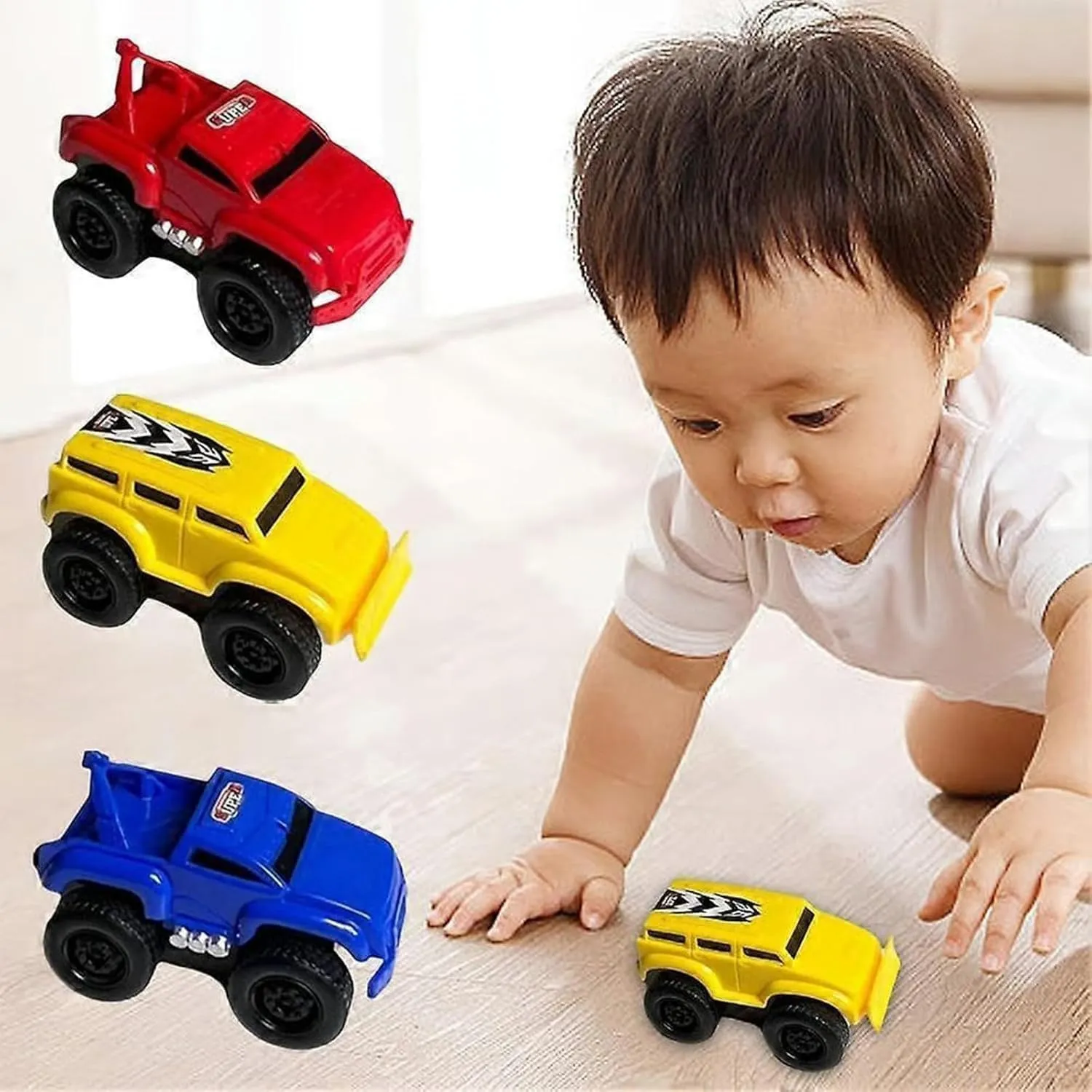 Magnetic Wall Climbing Toy Car, Wall Climbing Car, Pull-Back Inertial Climbing Toys Car, Educational Decompression Cars (3PCS Mix Color)