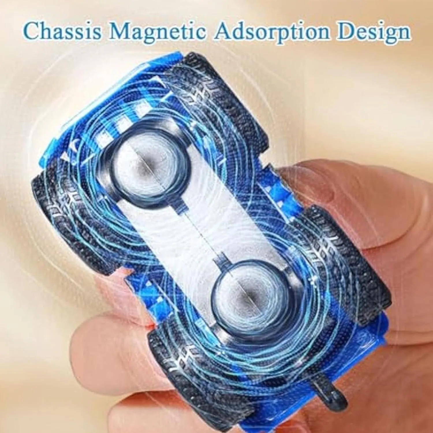 Magnetic Wall Climbing Toy Car,Emboadlie Magnetic Levitation Car That Drives on The Wall and Ceiling,Educational Decompression Anti-Gravitys Inertial Cars,Pull-Back Racer with Track(3*Car)