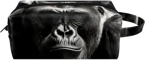 Makeup Bags for Women,Toiletry Bag for Men,Angry Animal Gorilla,Travel Cosmetic Bag