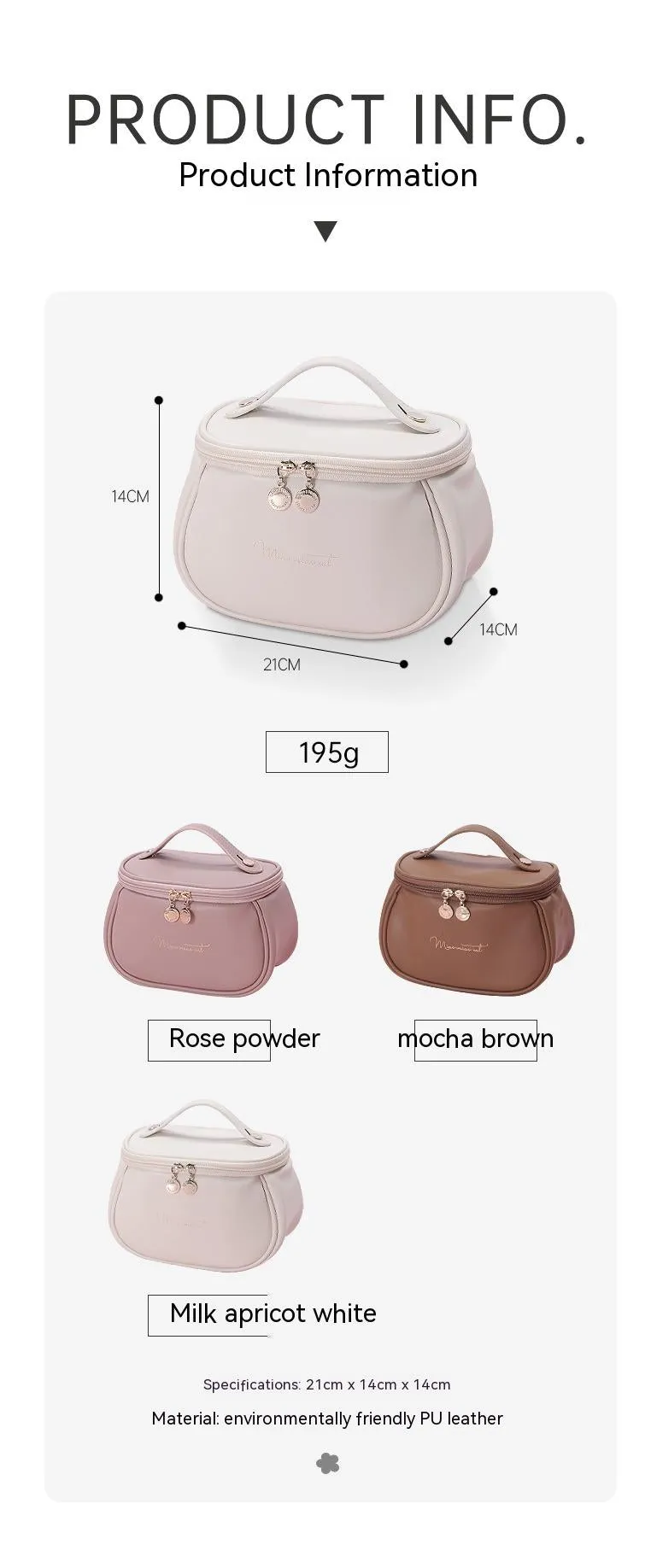 Makeup Large Capacity Portable Travel Toiletry Case (Multiple Colors)