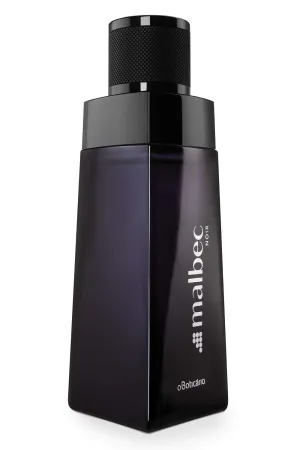Malbec Noir Eau de Toilette By O Boticario Cologne For Men, Long-Lasting Men's Fragrances, French Oak Barrel-Aged & Pinot Noir Grapes, Woody Spicy Wine Scent, 3.4 Ounce