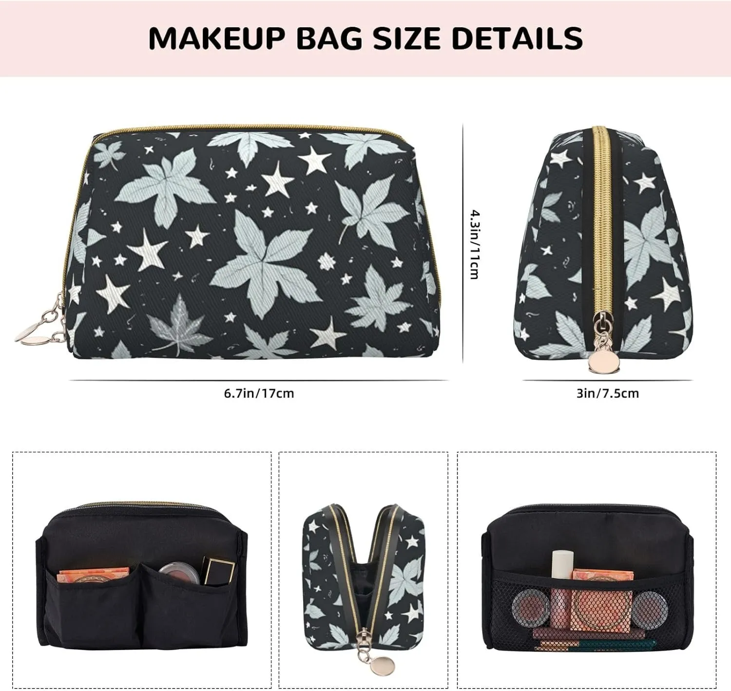 Manatee Animals Toiletry Pouch, Travel-Friendly Makeup Organizer For Makeup Brushes, Lipsticks