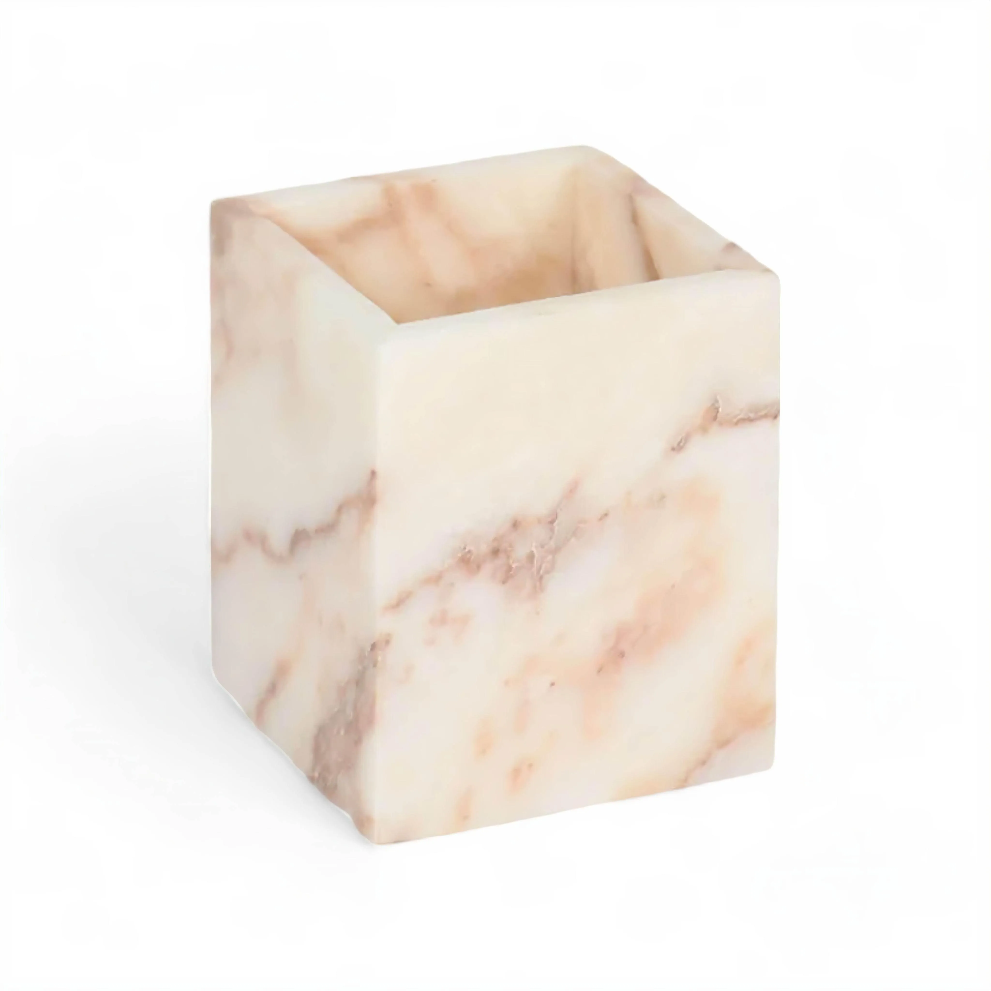 Marble Candle Holders - Elegant Decorative Cups for Home Decor
