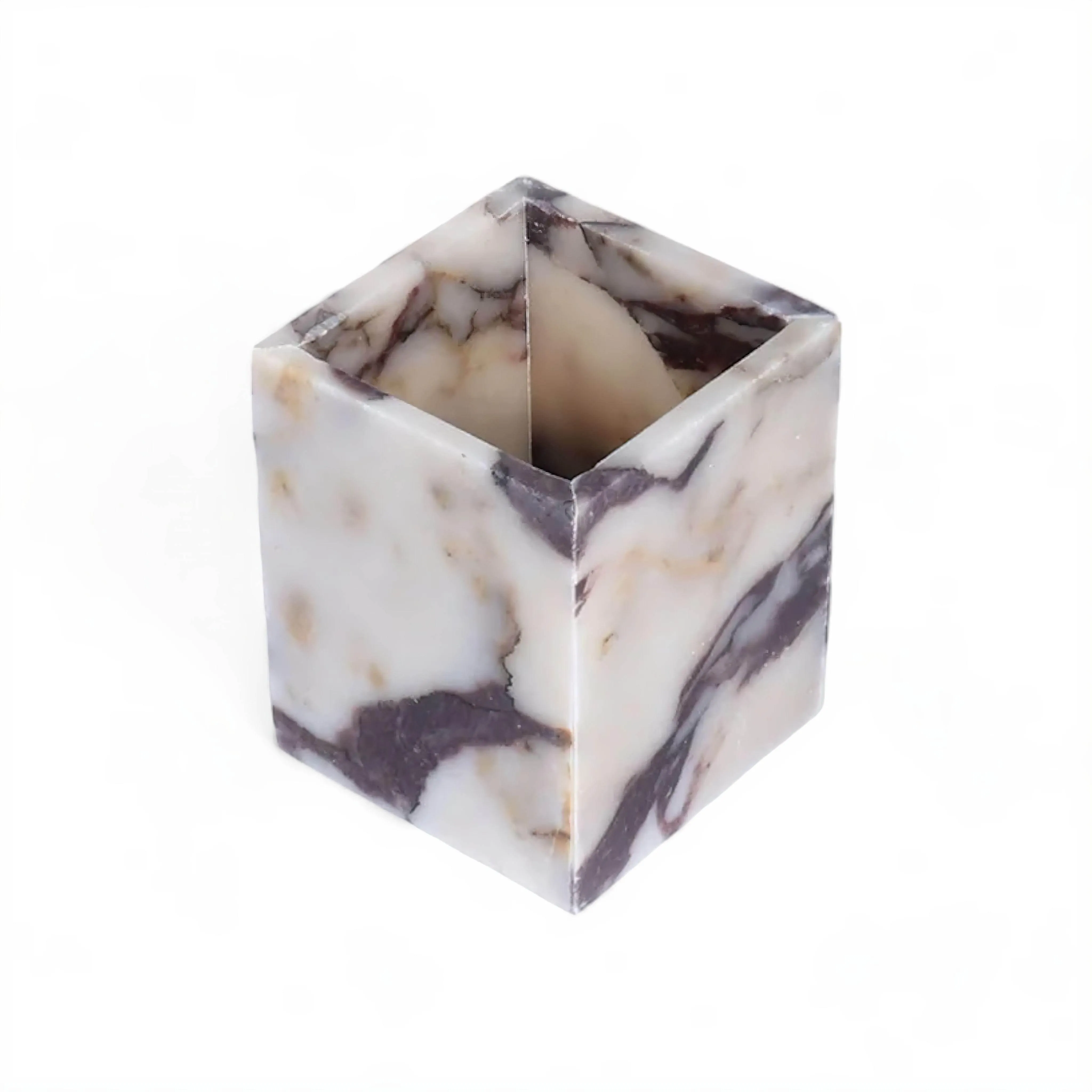 Marble Candle Holders - Elegant Decorative Cups for Home Decor