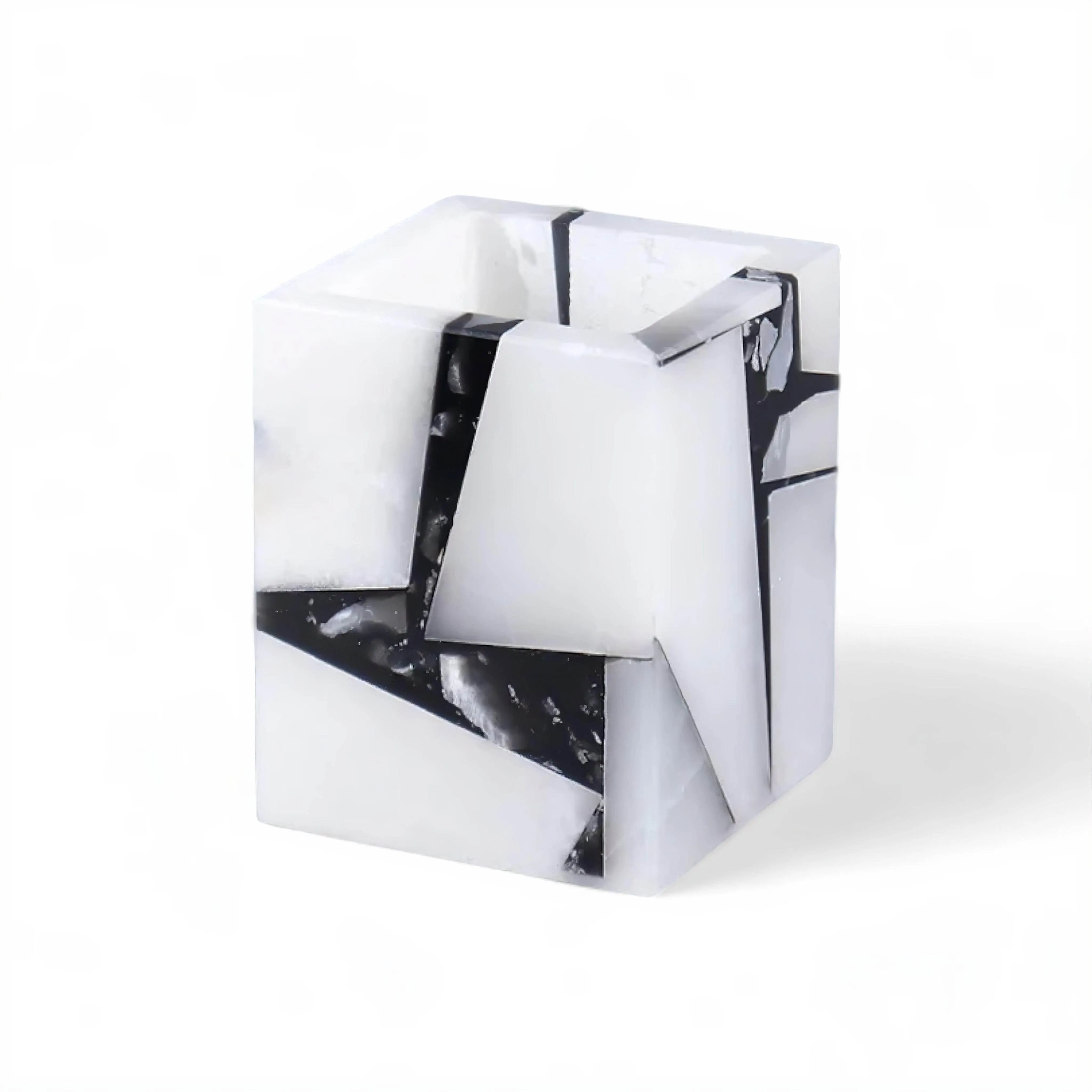 Marble Candle Holders - Elegant Decorative Cups for Home Decor