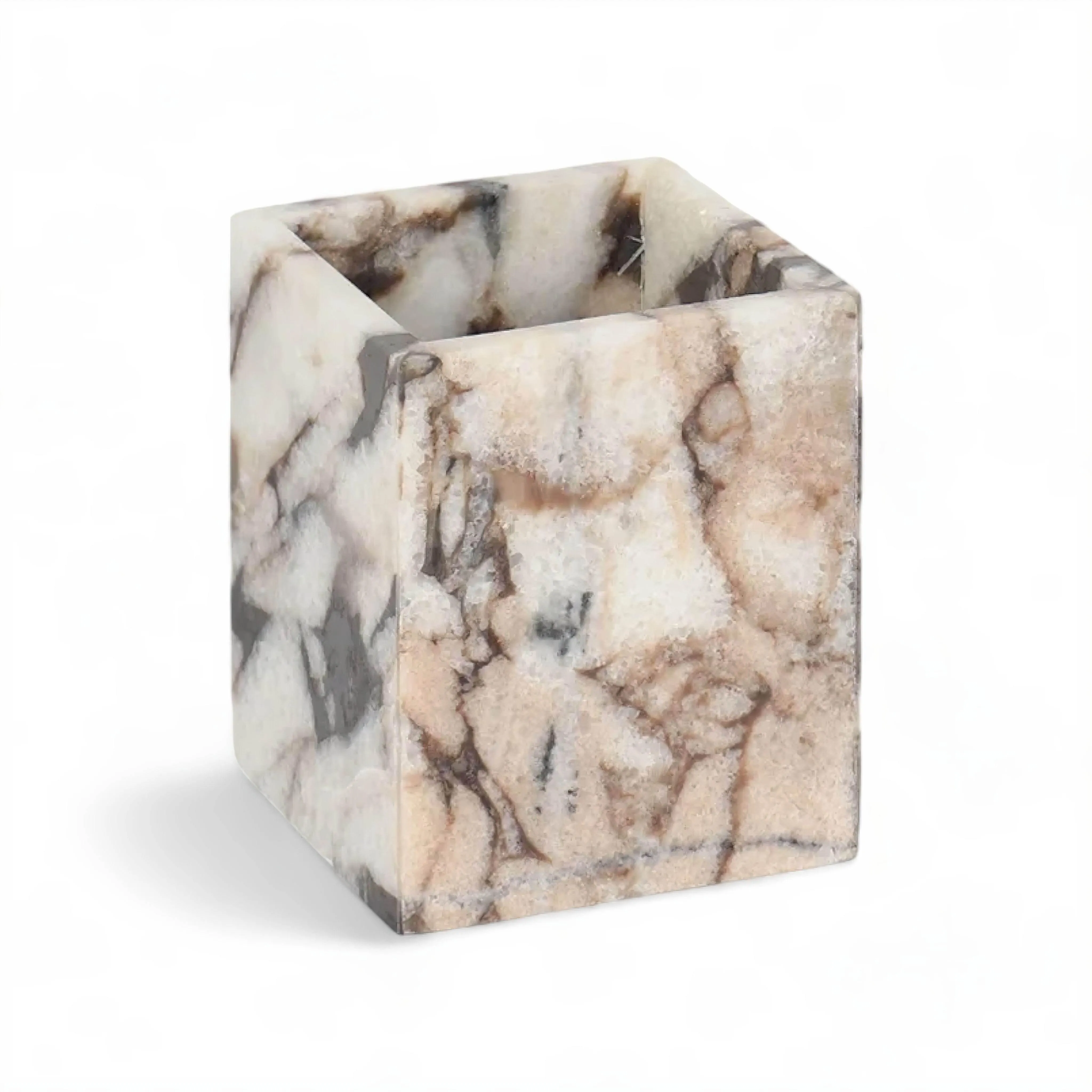 Marble Candle Holders - Elegant Decorative Cups for Home Decor