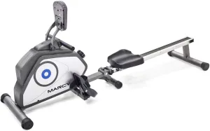 Marcy Compact 8-Level Adjustable Magnetic Resistance Rowing Machine with Transport Wheels
