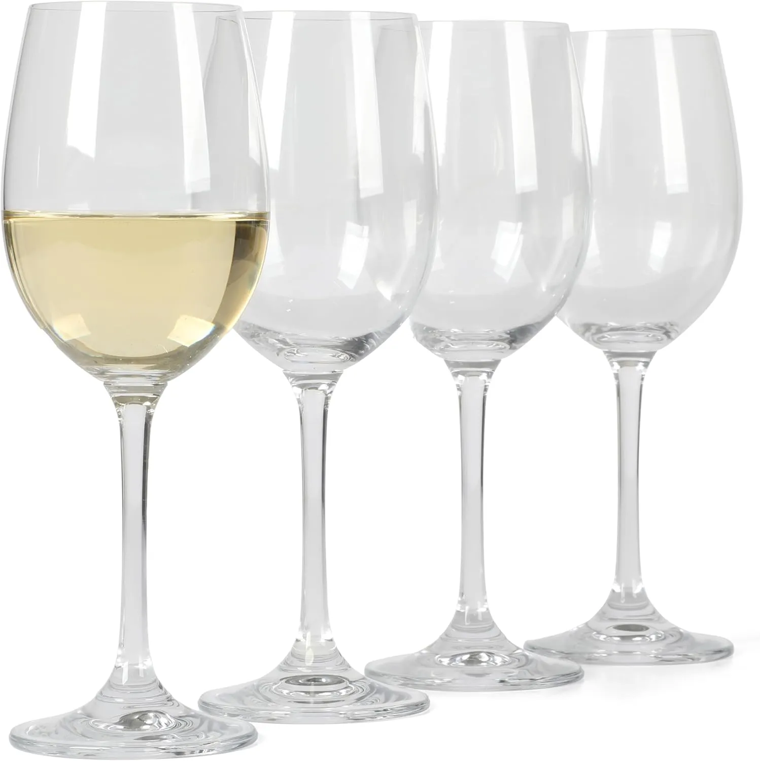 Martha Stewart Vivica 14 OZ Stemmed 4 Pack White Wine Glass Set
