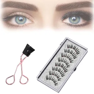Marvulur Magnetic Eyelashes,Marvulur Reusable Magnetic Eyelash Kit,Natural Look False Eyelashes with Applicator (Fuller)