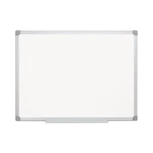 MasterVision® Earth Gold Ultra Magnetic Dry Erase Boards, 48" x 72", White Surface, Satin Aluminum Frame