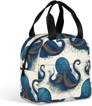 Meal Bag, Tentacles Octopus Print Insulated Lunch Bag Portable Lunch Tote Thermal Lunch Bag Practical Meal Bag Thermal Insulation Bag