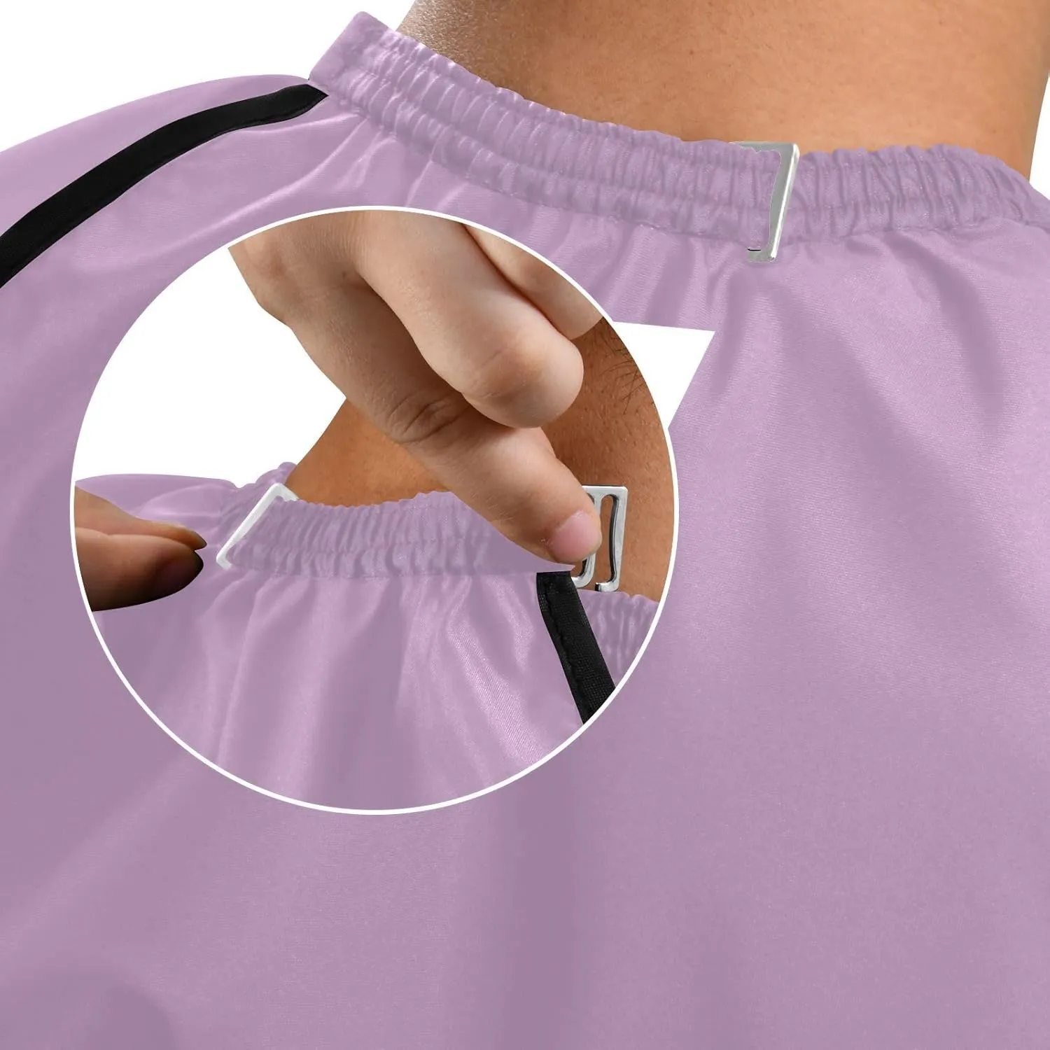Medium Lavender Magenta Barber Cape and Apron Hair Color Cape, Hair Cutting Cape Washable
