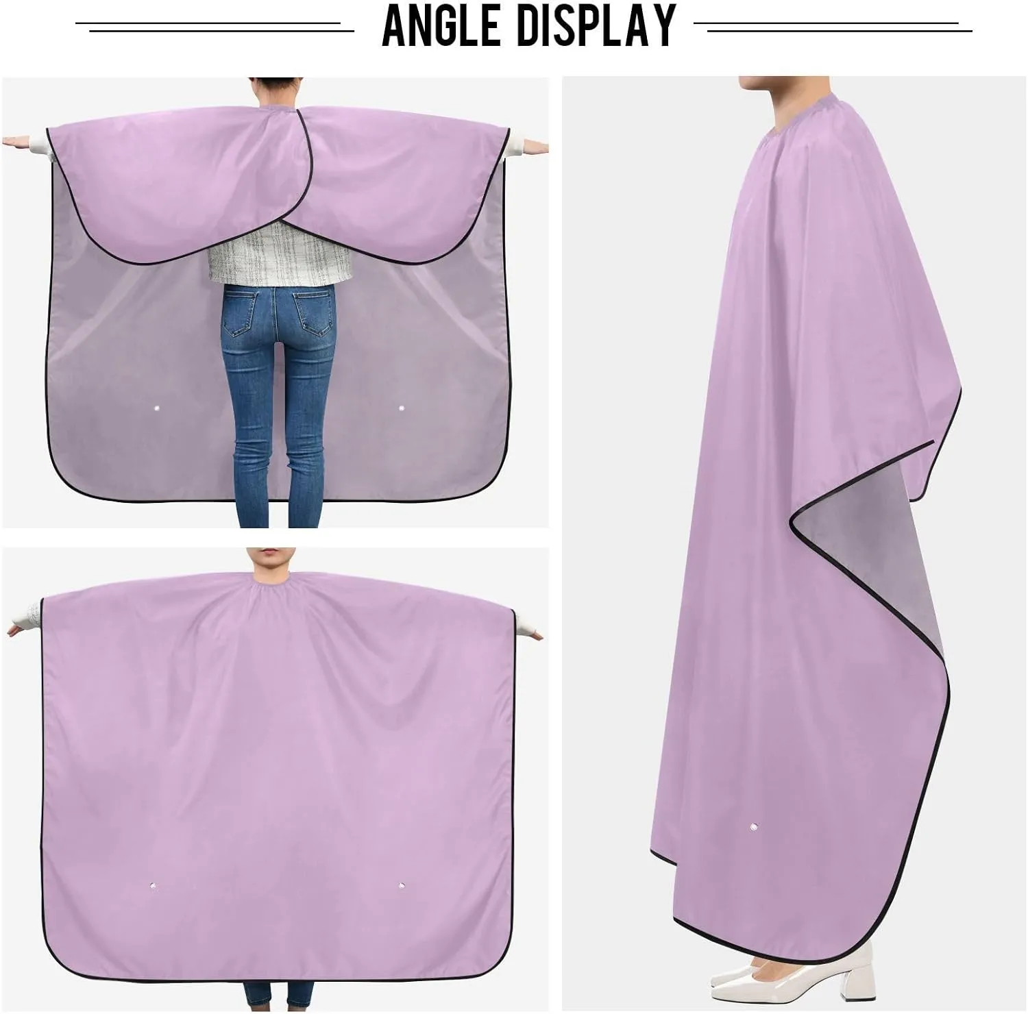 Medium Lavender Magenta Barber Cape and Apron Hair Color Cape, Hair Cutting Cape Washable