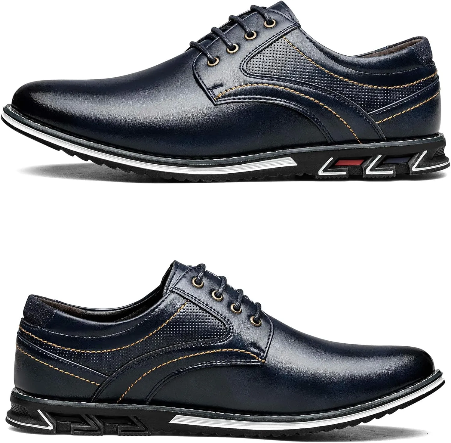 Men's Casual Dress Shoes Comfortable Fashion Dress Sneakers Men Office Classic Mens Oxfords Leather Business Casual Shoes Formal