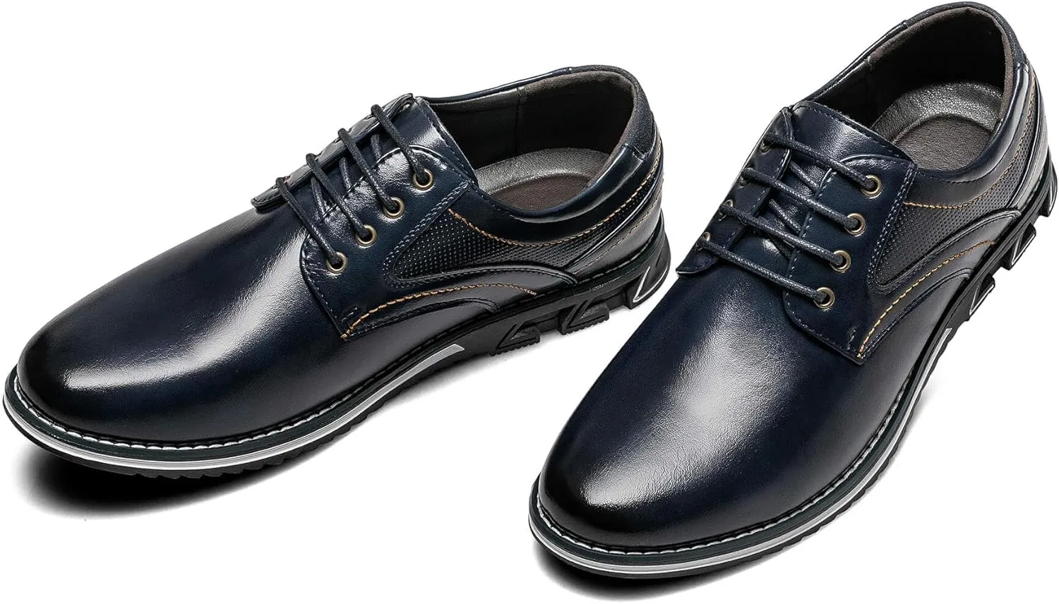 Men's Casual Dress Shoes Comfortable Fashion Dress Sneakers Men Office Classic Mens Oxfords Leather Business Casual Shoes Formal