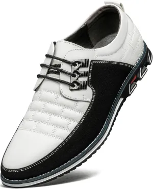 Men's Casual Dress Shoes Comfortable Fashion Dress Sneakers Men Office Classic Mens Oxfords Leather Business Casual Shoes Formal