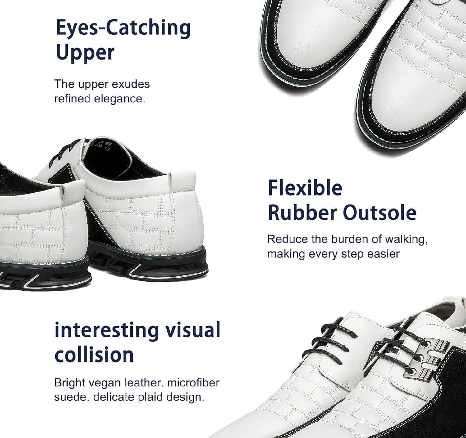 Men's Casual Dress Shoes Comfortable Fashion Dress Sneakers Men Office Classic Mens Oxfords Leather Business Casual Shoes Formal