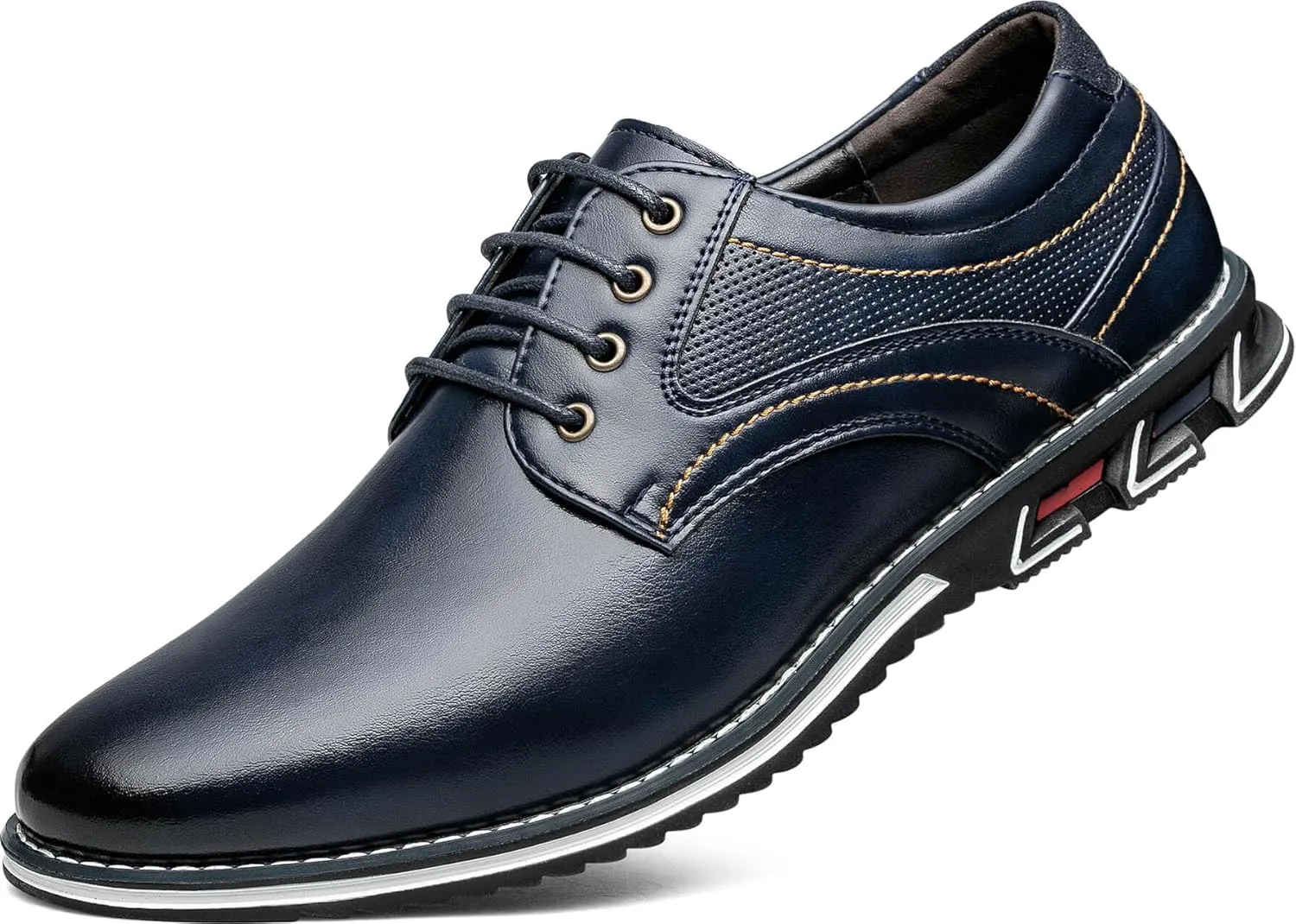 Men's Casual Dress Shoes Comfortable Fashion Dress Sneakers Men Office Classic Mens Oxfords Leather Business Casual Shoes Formal