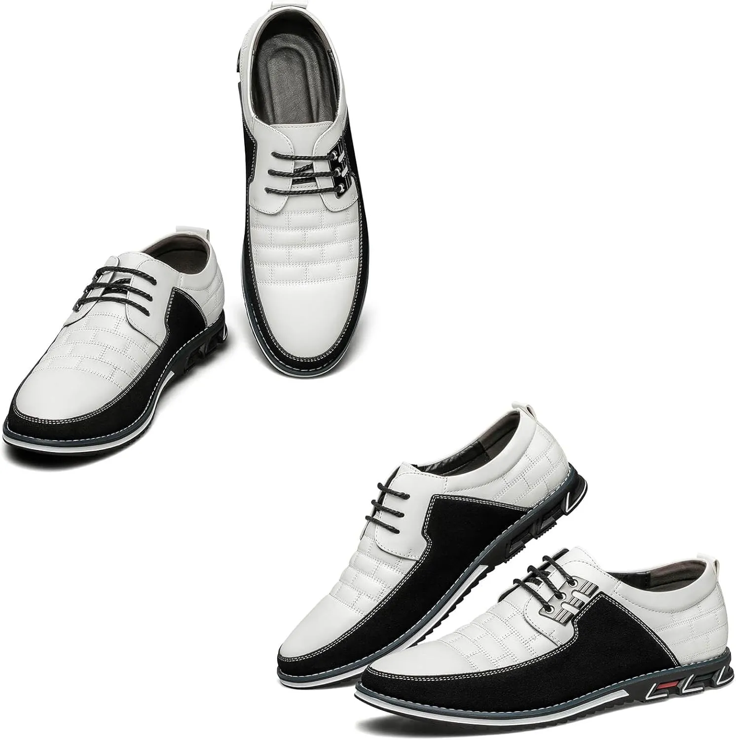 Men's Casual Dress Shoes Comfortable Fashion Dress Sneakers Men Office Classic Mens Oxfords Leather Business Casual Shoes Formal