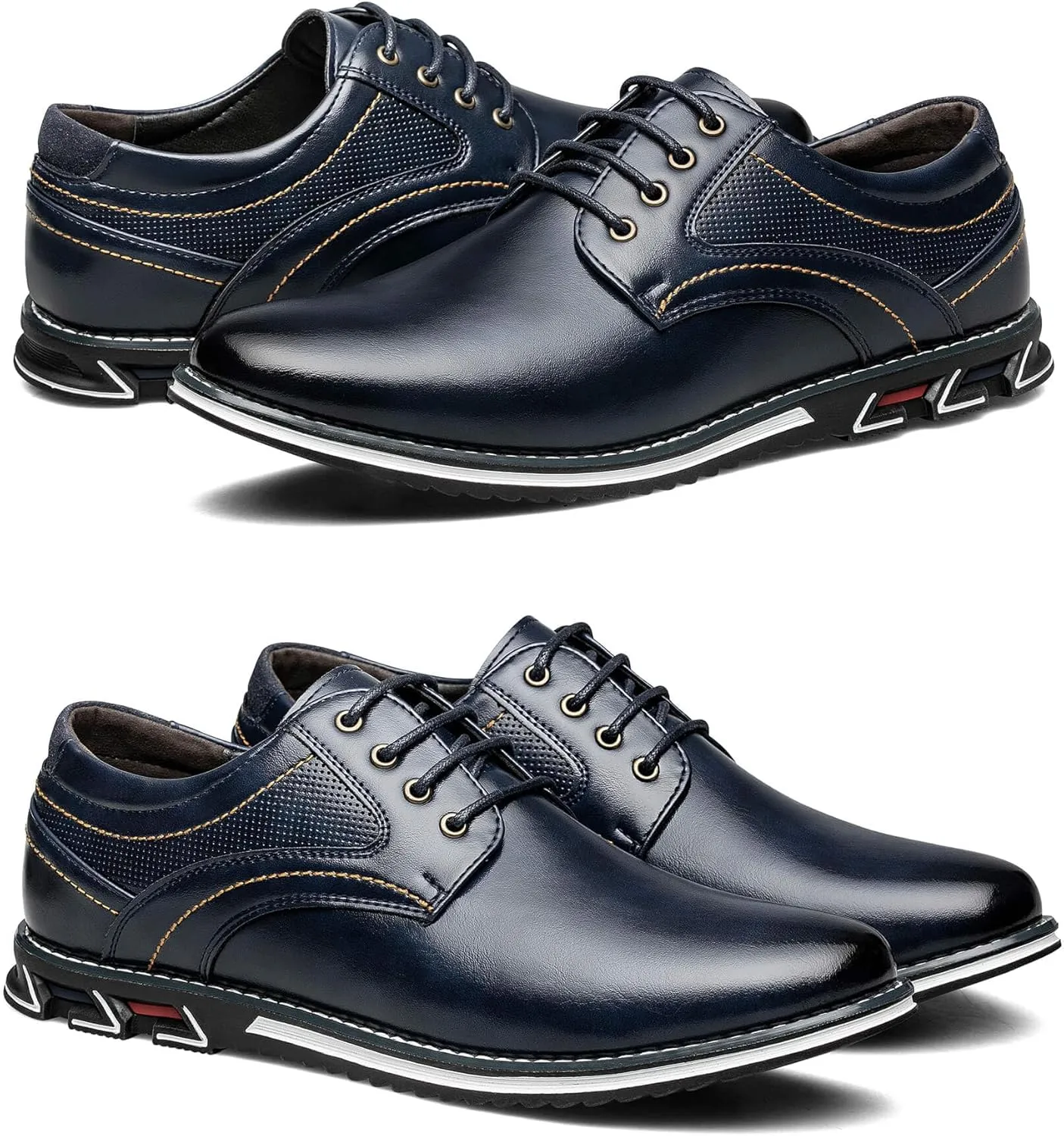 Men's Casual Dress Shoes Comfortable Fashion Dress Sneakers Men Office Classic Mens Oxfords Leather Business Casual Shoes Formal