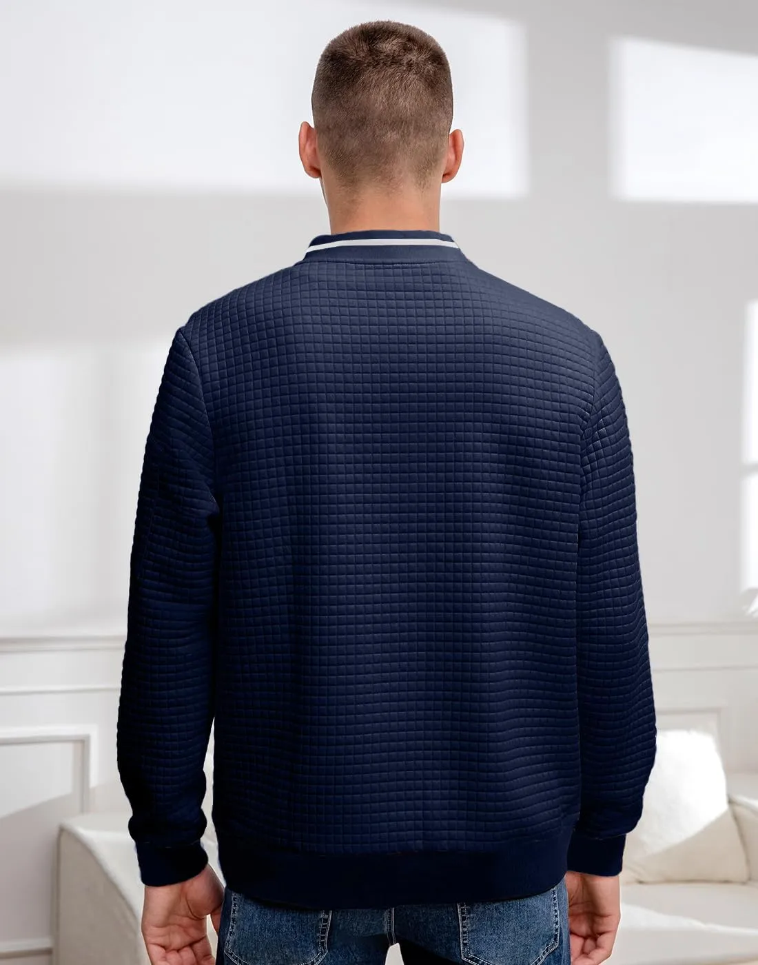 Mens Casual Jacket Lightweight Jacket Varsity Coat