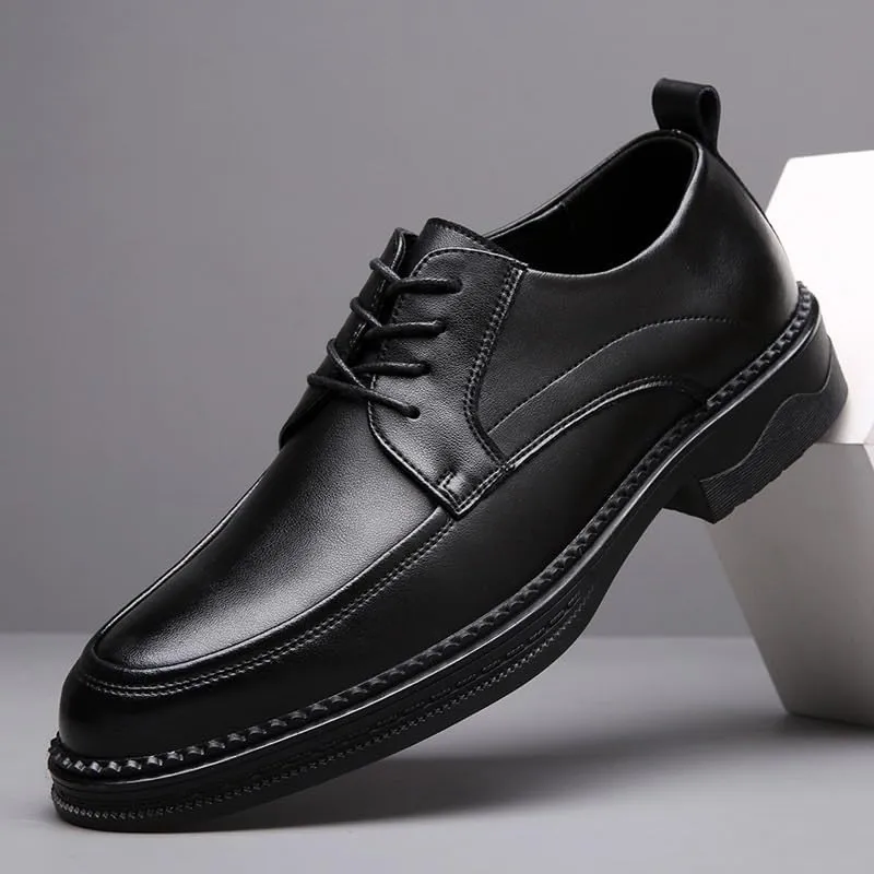 Men's Classic Retro Casual Dress Shoes Formal Business Oxfords Shoes Lace Up Derby Shoes for Men(8.5)