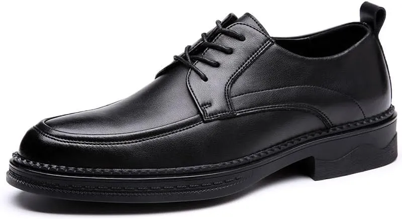 Men's Classic Retro Casual Dress Shoes Formal Business Oxfords Shoes Lace Up Derby Shoes for Men(8.5)
