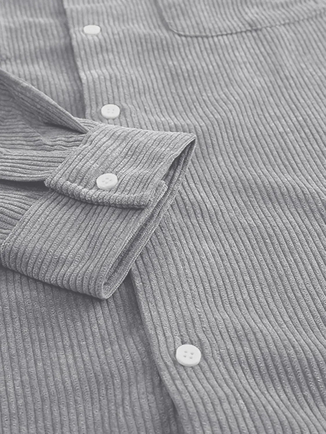 Mens Corduroy Shirts Jacket Button Down Long Sleeve Work Shirts Shackets with Pocket