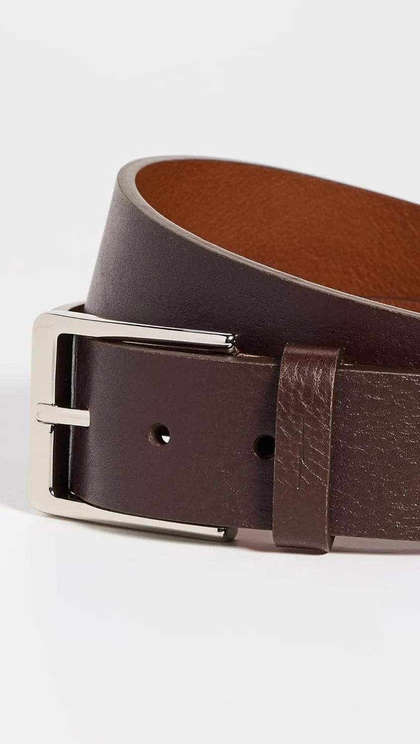Men's Lightning Bolt Keeper Leather Belt