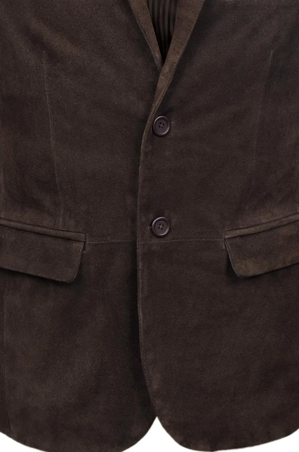 Mens Real Leather Blazer Italian Tailored 100% Suede Single Breasted Gents Coat 3450
