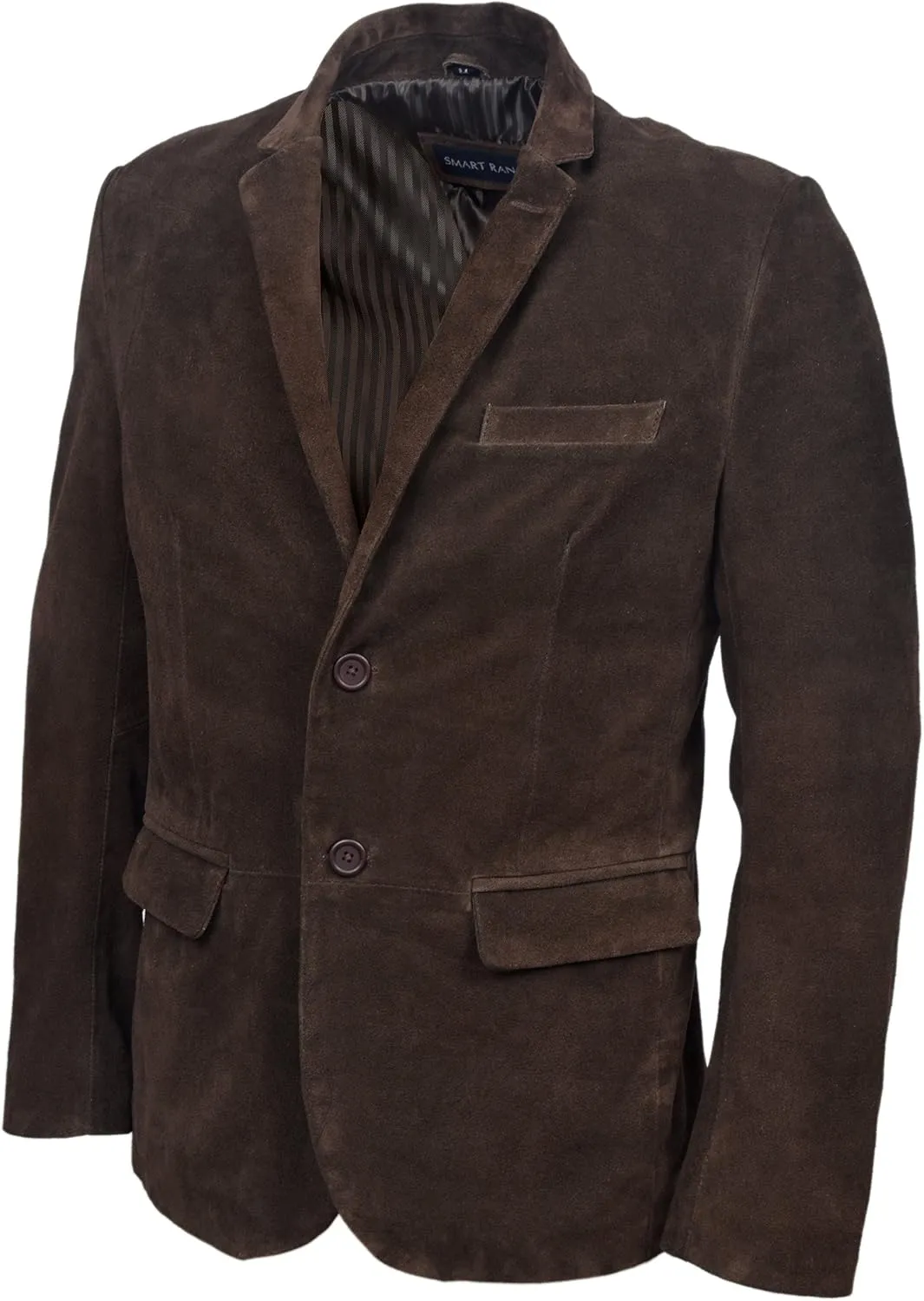 Mens Real Leather Blazer Italian Tailored 100% Suede Single Breasted Gents Coat 3450