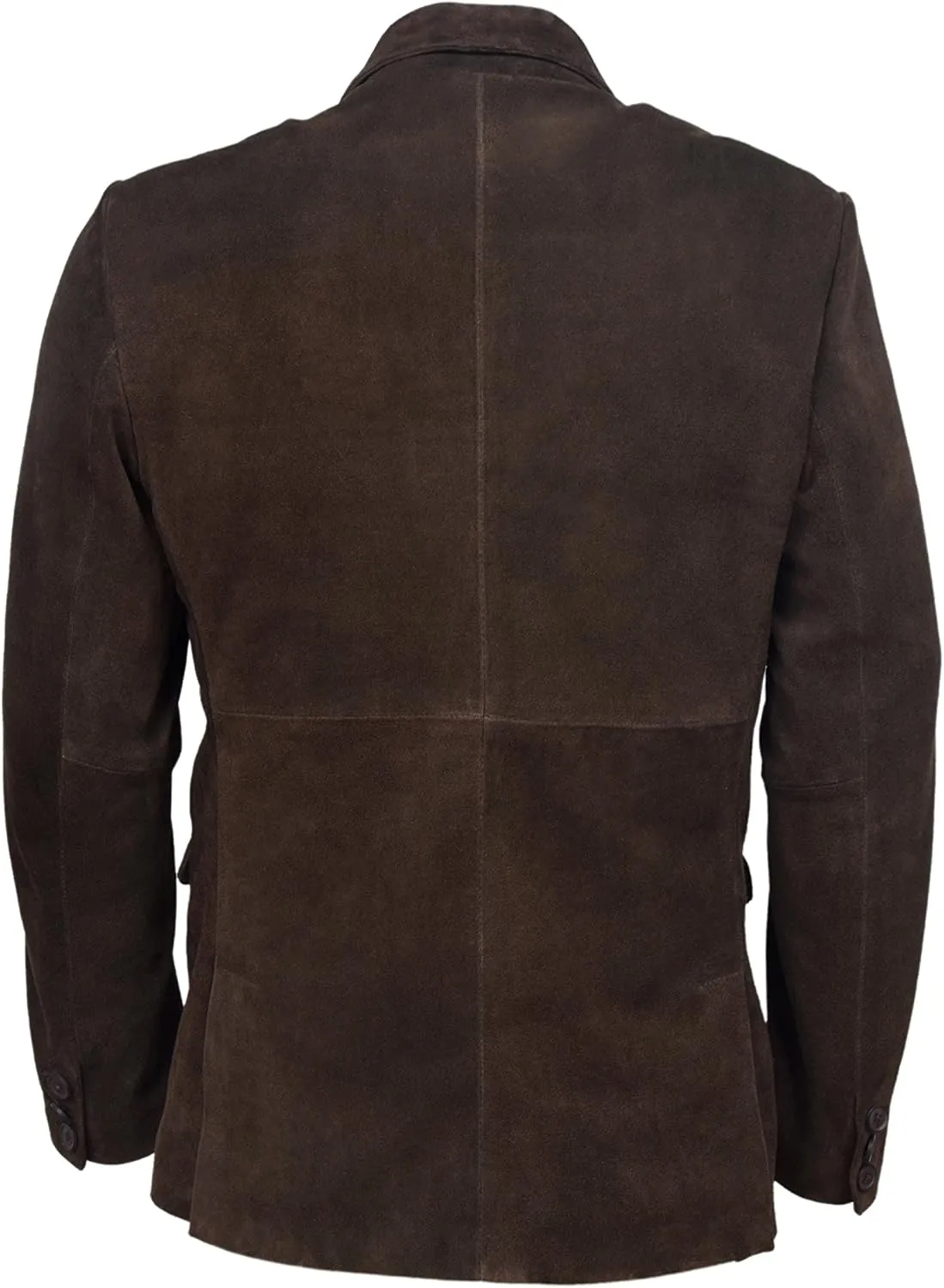 Mens Real Leather Blazer Italian Tailored 100% Suede Single Breasted Gents Coat 3450