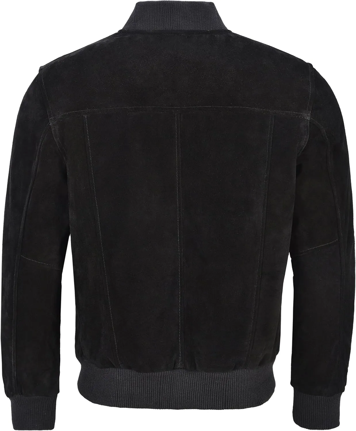 Men's Real Leather Bomber Jacket 100% Suede Street Inspired Biker Style 275-Z