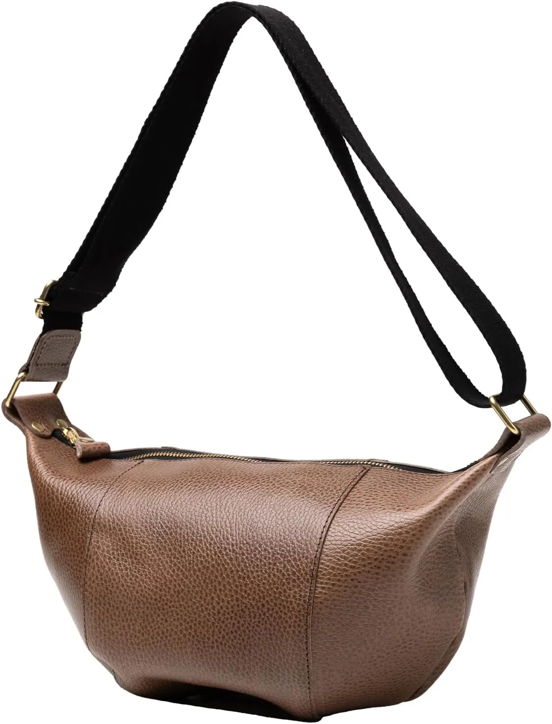 Mens Womens Genuine Italian Crossbody Leather Bag Stylish One shoulder Bag With Inner Pocket and Adjustable Strap