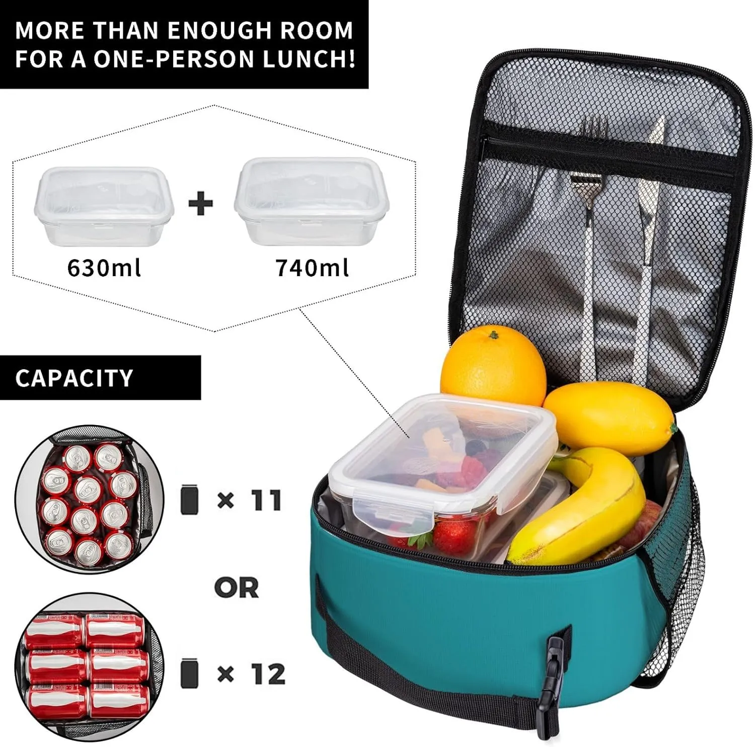 Miami Lunch Box Personalized Adjustable Insulated Lunch Bag Handbag Add Name Number Portable Tote Bag for Women Men
